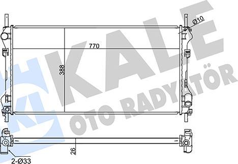 KALE OTO RADYATÖR 345920 - Radiateur, refroidissement du moteur cwaw.fr