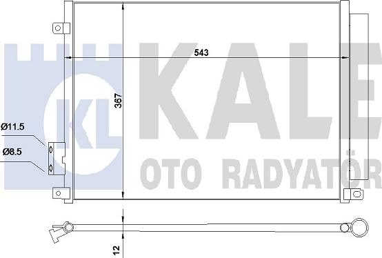 KALE OTO RADYATÖR 345360 - Condensateur, climatisation cwaw.fr