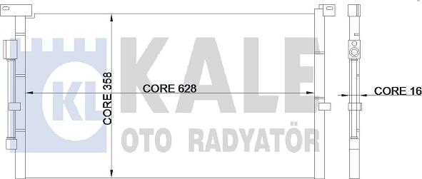 KALE OTO RADYATÖR 345375 - Condensateur, climatisation cwaw.fr