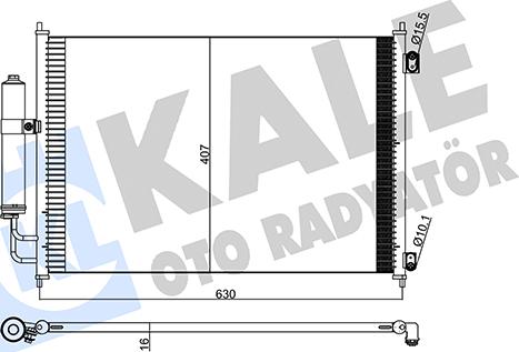 KALE OTO RADYATÖR 345275 - Condensateur, climatisation cwaw.fr