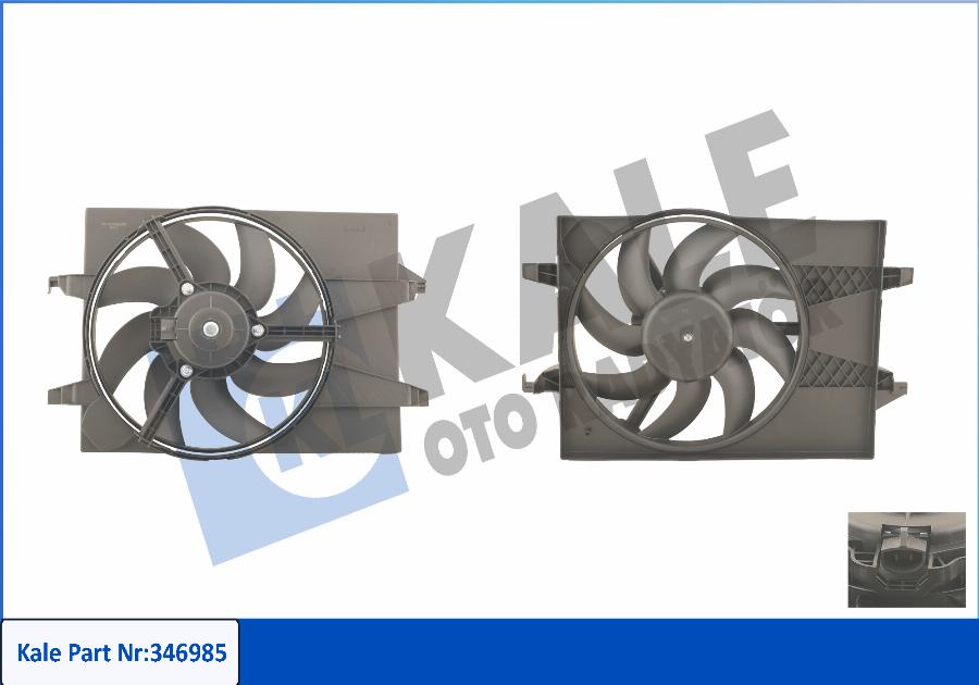 KALE OTO RADYATÖR 346985 - Ventilateur, refroidissement du moteur cwaw.fr