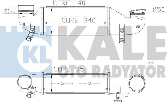 KALE OTO RADYATÖR 346500 - Intercooler, échangeur cwaw.fr