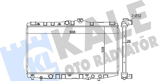 KALE OTO RADYATÖR 346045 - Radiateur, refroidissement du moteur cwaw.fr