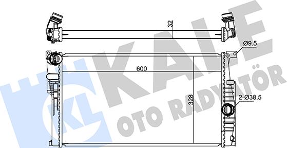 KALE OTO RADYATÖR 346075 - Radiateur, refroidissement du moteur cwaw.fr