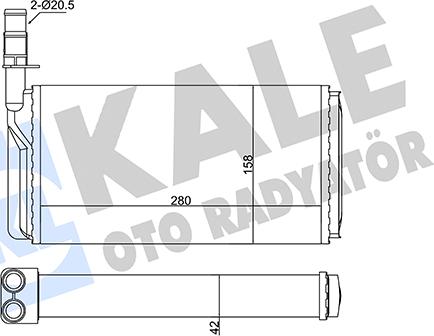 KALE OTO RADYATÖR 346375 - Système de chauffage cwaw.fr