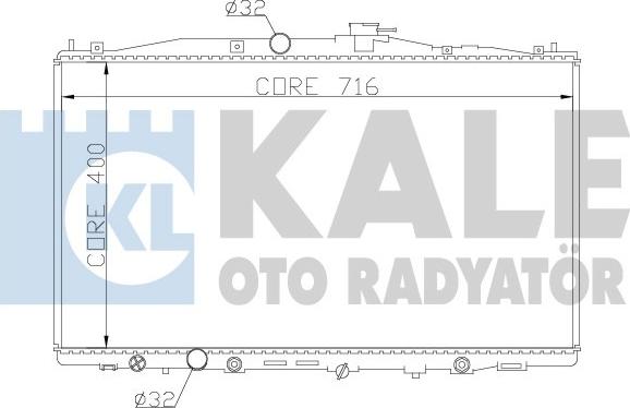 KALE OTO RADYATÖR 341955 - Radiateur, refroidissement du moteur cwaw.fr