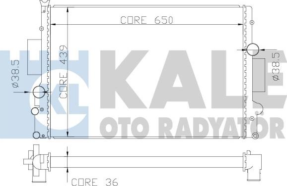 KALE OTO RADYATÖR 341985 - Radiateur, refroidissement du moteur cwaw.fr