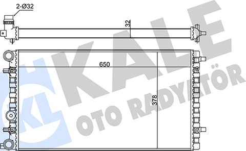 KALE OTO RADYATÖR 348500 - Radiateur, refroidissement du moteur cwaw.fr