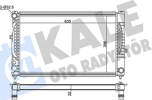 KALE OTO RADYATÖR 348305 - Radiateur, refroidissement du moteur cwaw.fr