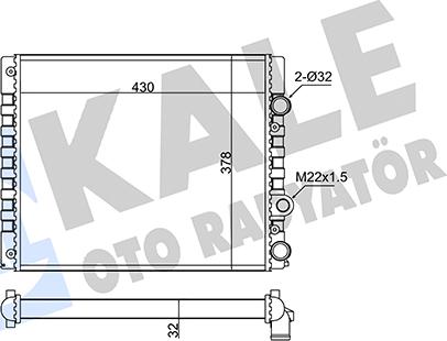 KALE OTO RADYATÖR 348270 - Radiateur, refroidissement du moteur cwaw.fr