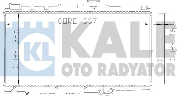 KALE OTO RADYATÖR 342155 - Radiateur, refroidissement du moteur cwaw.fr