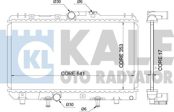 KALE OTO RADYATÖR 342150 - Radiateur, refroidissement du moteur cwaw.fr