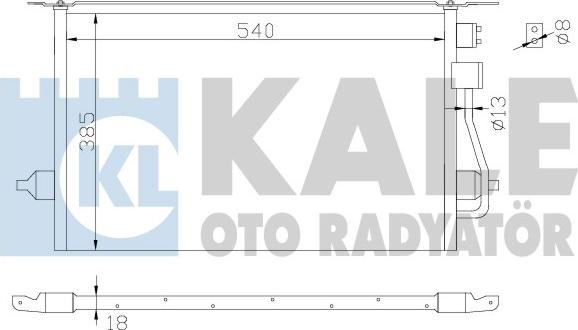 KALE OTO RADYATÖR 342880 - Condensateur, climatisation cwaw.fr