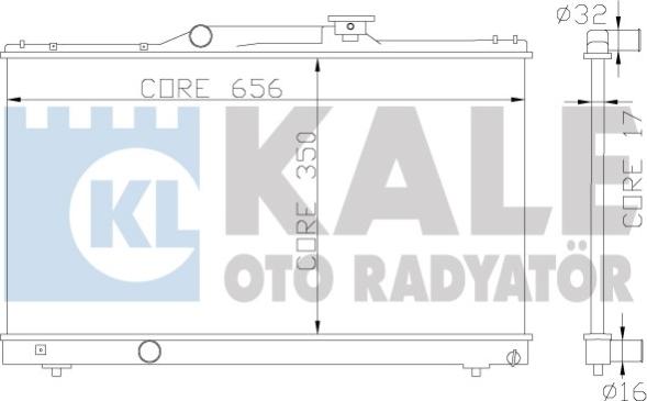 KALE OTO RADYATÖR 342325 - Radiateur, refroidissement du moteur cwaw.fr