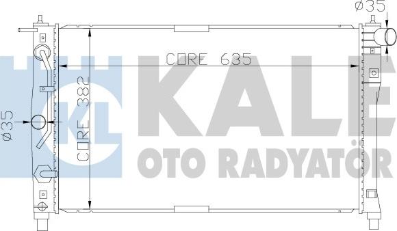 KALE OTO RADYATÖR 342250 - Radiateur, refroidissement du moteur cwaw.fr