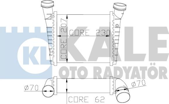 KALE OTO RADYATÖR 342700 - Intercooler, échangeur cwaw.fr