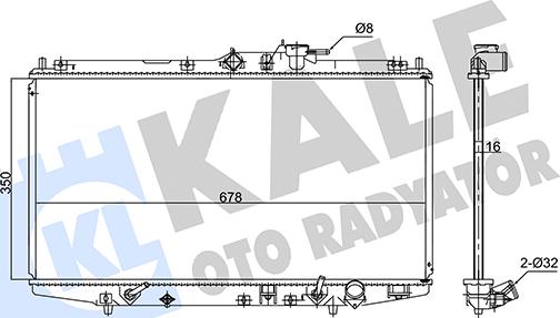 KALE OTO RADYATÖR 347585 - Radiateur, refroidissement du moteur cwaw.fr