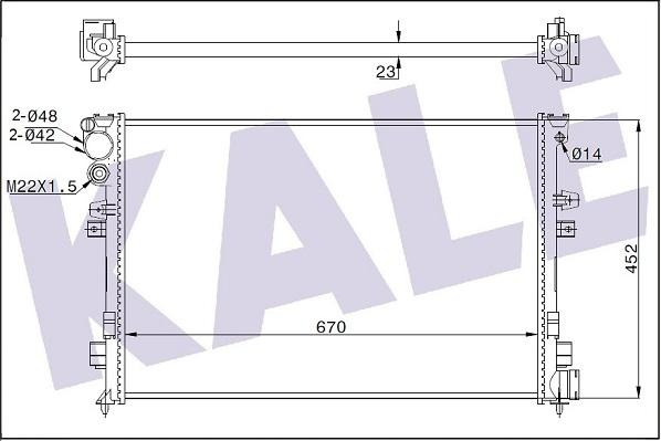 KALE OTO RADYATÖR 347220 - Radiateur, refroidissement du moteur cwaw.fr