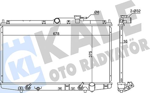 KALE OTO RADYATÖR 347750 - Radiateur, refroidissement du moteur cwaw.fr