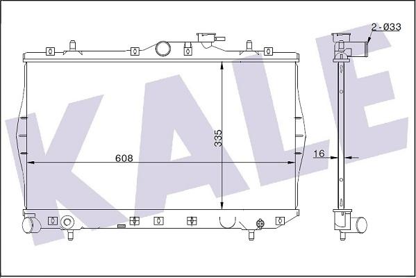 KALE OTO RADYATÖR 347780 - Radiateur, refroidissement du moteur cwaw.fr