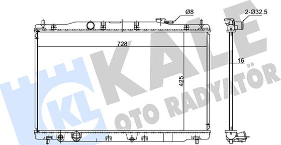 KALE OTO RADYATÖR 347735 - Radiateur, refroidissement du moteur cwaw.fr