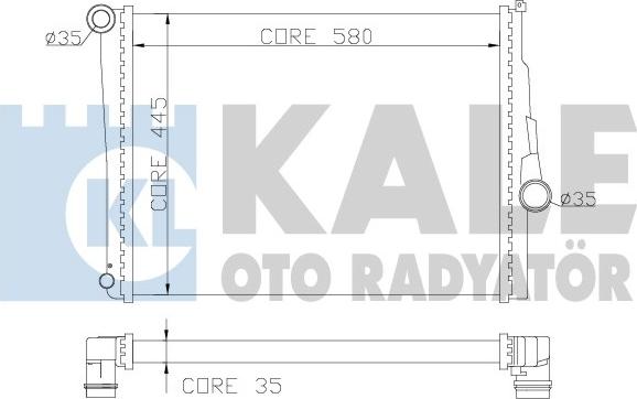 KALE OTO RADYATÖR 354400 - Radiateur, refroidissement du moteur cwaw.fr