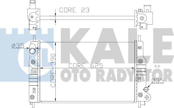 KALE OTO RADYATÖR 355900 - Radiateur, refroidissement du moteur cwaw.fr