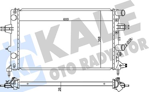 KALE OTO RADYATÖR 355570 - Radiateur, refroidissement du moteur cwaw.fr