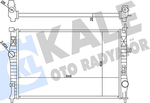 KALE OTO RADYATÖR 355640 - Radiateur, refroidissement du moteur cwaw.fr