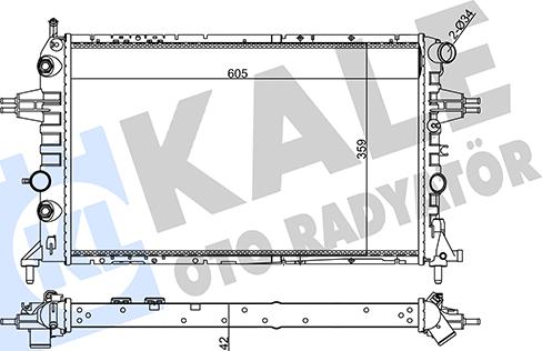 KALE OTO RADYATÖR 355610 - Radiateur, refroidissement du moteur cwaw.fr