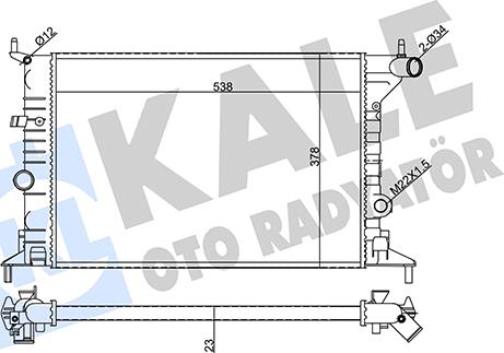 KALE OTO RADYATÖR 355060 - Radiateur, refroidissement du moteur cwaw.fr