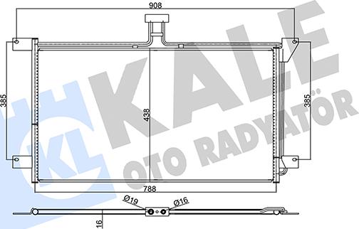 KALE OTO RADYATÖR 355730 - Condensateur, climatisation cwaw.fr