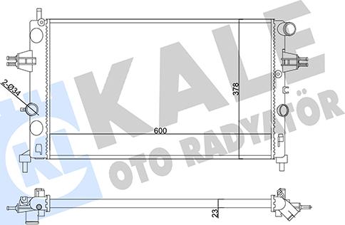 KALE OTO RADYATÖR 356965 - Radiateur, refroidissement du moteur cwaw.fr