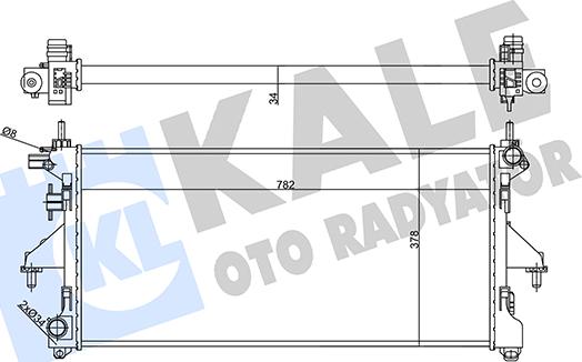 KALE OTO RADYATÖR 356455 - Radiateur, refroidissement du moteur cwaw.fr