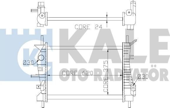 KALE OTO RADYATÖR 356400 - Radiateur, refroidissement du moteur cwaw.fr