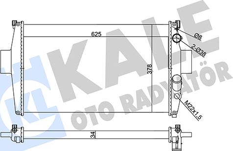 KALE OTO RADYATÖR 356150 - Radiateur, refroidissement du moteur cwaw.fr