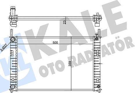 KALE OTO RADYATÖR 356885 - Radiateur, refroidissement du moteur cwaw.fr