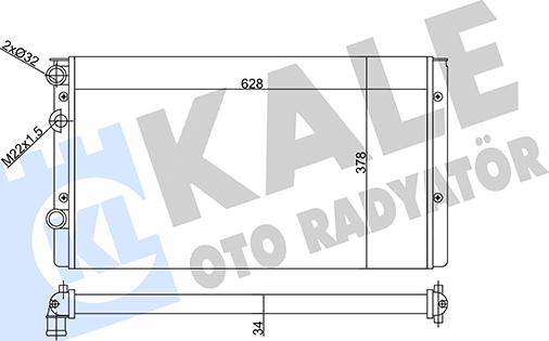 KALE OTO RADYATÖR 356310 - Radiateur, refroidissement du moteur cwaw.fr