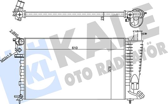 KALE OTO RADYATÖR 356290 - Radiateur, refroidissement du moteur cwaw.fr