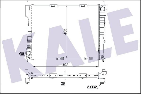 KALE OTO RADYATÖR 350990 - Radiateur, refroidissement du moteur cwaw.fr