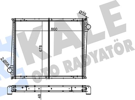 KALE OTO RADYATÖR 350295 - Radiateur, refroidissement du moteur cwaw.fr