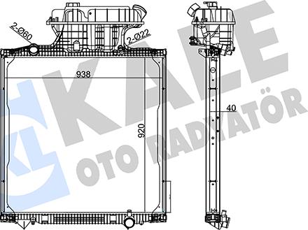 KALE OTO RADYATÖR 350250 - Radiateur, refroidissement du moteur cwaw.fr