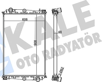 KALE OTO RADYATÖR 350205 - Radiateur, refroidissement du moteur cwaw.fr