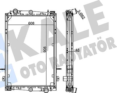 KALE OTO RADYATÖR 350210 - Radiateur, refroidissement du moteur cwaw.fr