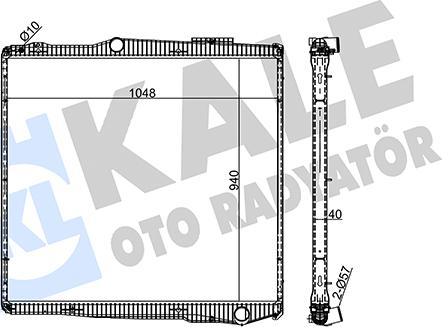 KALE OTO RADYATÖR 351410 - Radiateur, refroidissement du moteur cwaw.fr