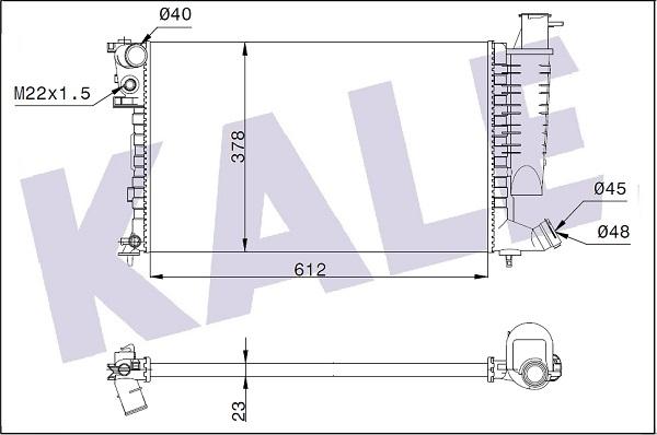 KALE OTO RADYATÖR 351810 - Radiateur, refroidissement du moteur cwaw.fr