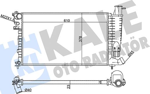 KALE OTO RADYATÖR 351820 - Radiateur, refroidissement du moteur cwaw.fr