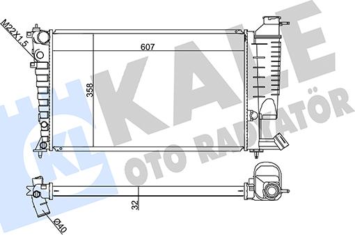 KALE OTO RADYATÖR 351875 - Radiateur, refroidissement du moteur cwaw.fr