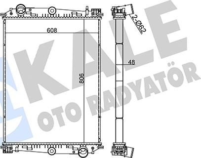 KALE OTO RADYATÖR 351365 - Radiateur, refroidissement du moteur cwaw.fr