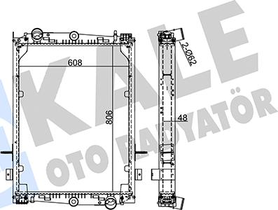 KALE OTO RADYATÖR 351380 - Radiateur, refroidissement du moteur cwaw.fr